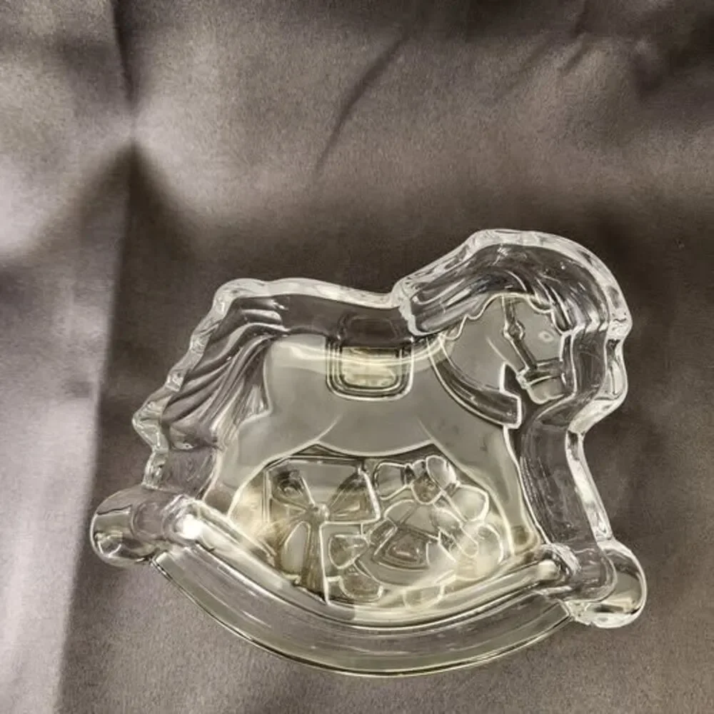 Vintage Mikasa Rocking Horse Candy Dish Christmas
